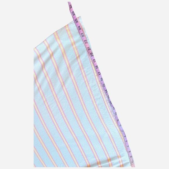 EUC Billabong Feeling Free Cropped Boxy Tee Light Blue Retro Stripes Womens Med - Picture 8 of 13